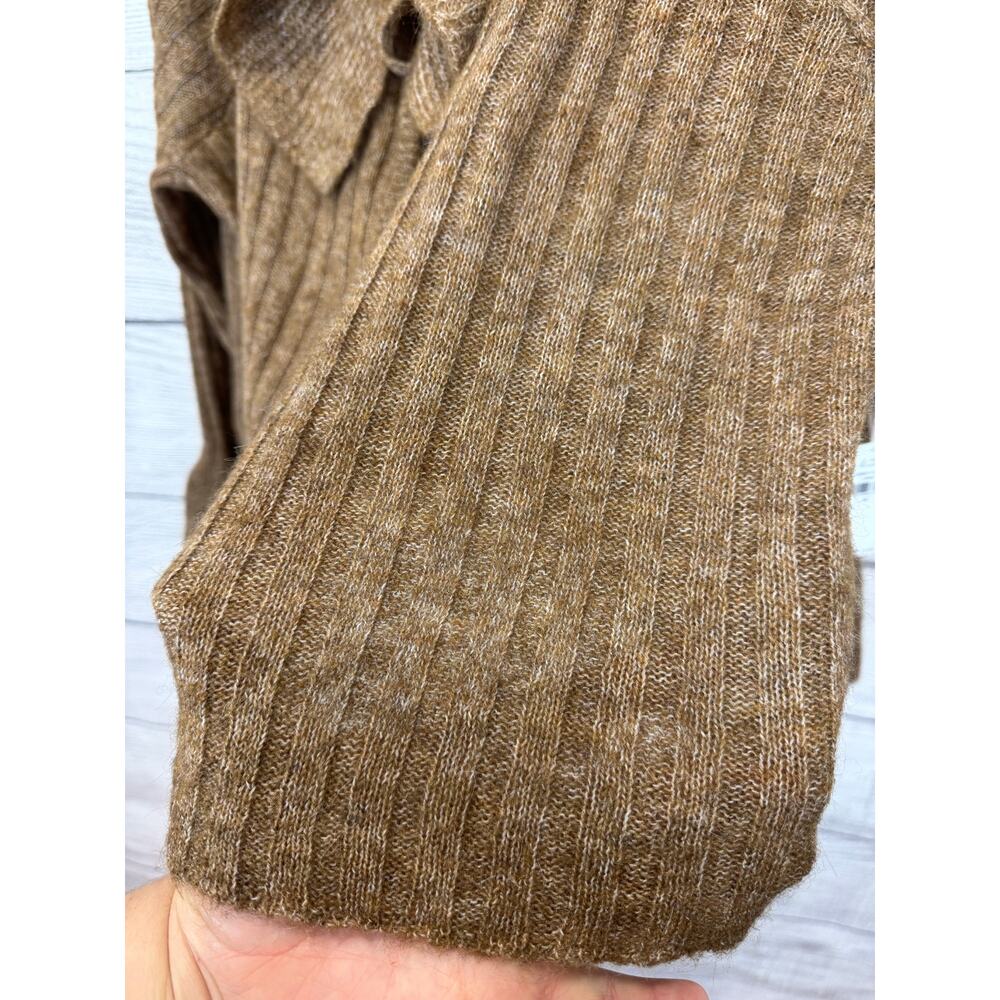 Old Navy Plus Size Tan Wool-Blend Ruffle Tie-Front Cropped Cardigan Size 3X - Picture 8 of 9